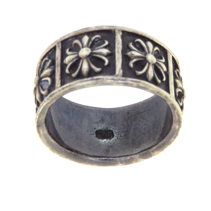 Maltese Cross Sterling Silver Band *