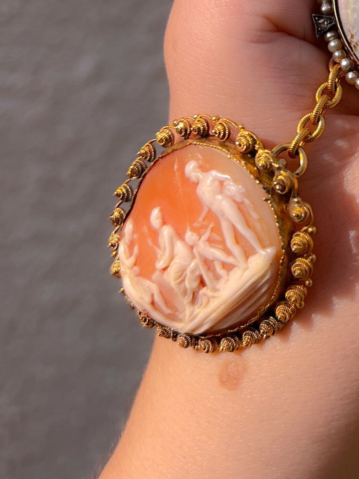 Rare Georgian Cameo of Mars + Venus at Vulcan’s Forgr