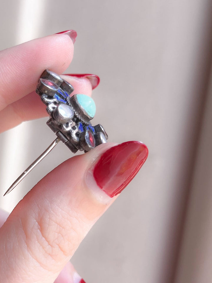 Stunning Sterling Silver Austro-Hungarian Brooch