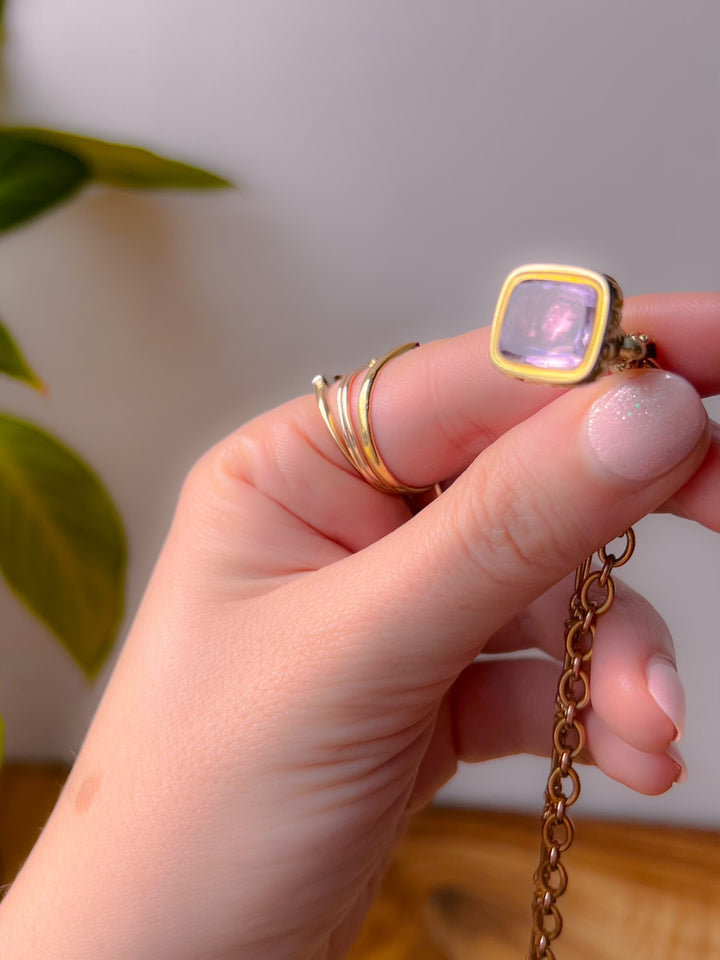 An Outstanding Foiled Amethyst Fob Circa 1820