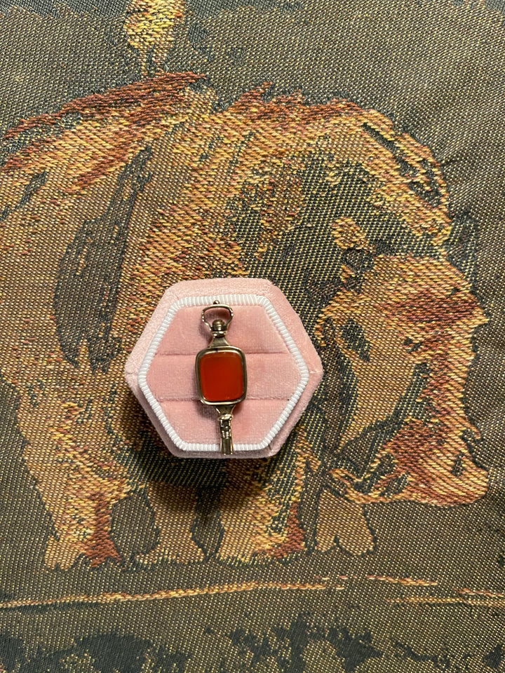 Pinchbeck Carnelian Key