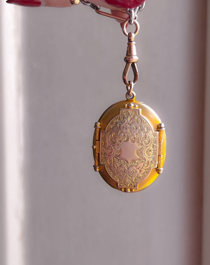 Rare 19th C Locket in 15k