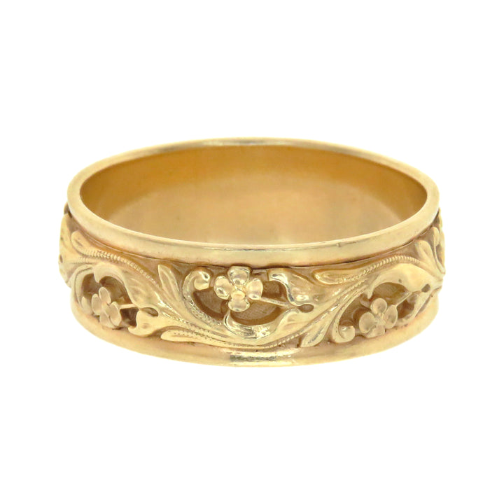 14ct Floral Band Circa 1950