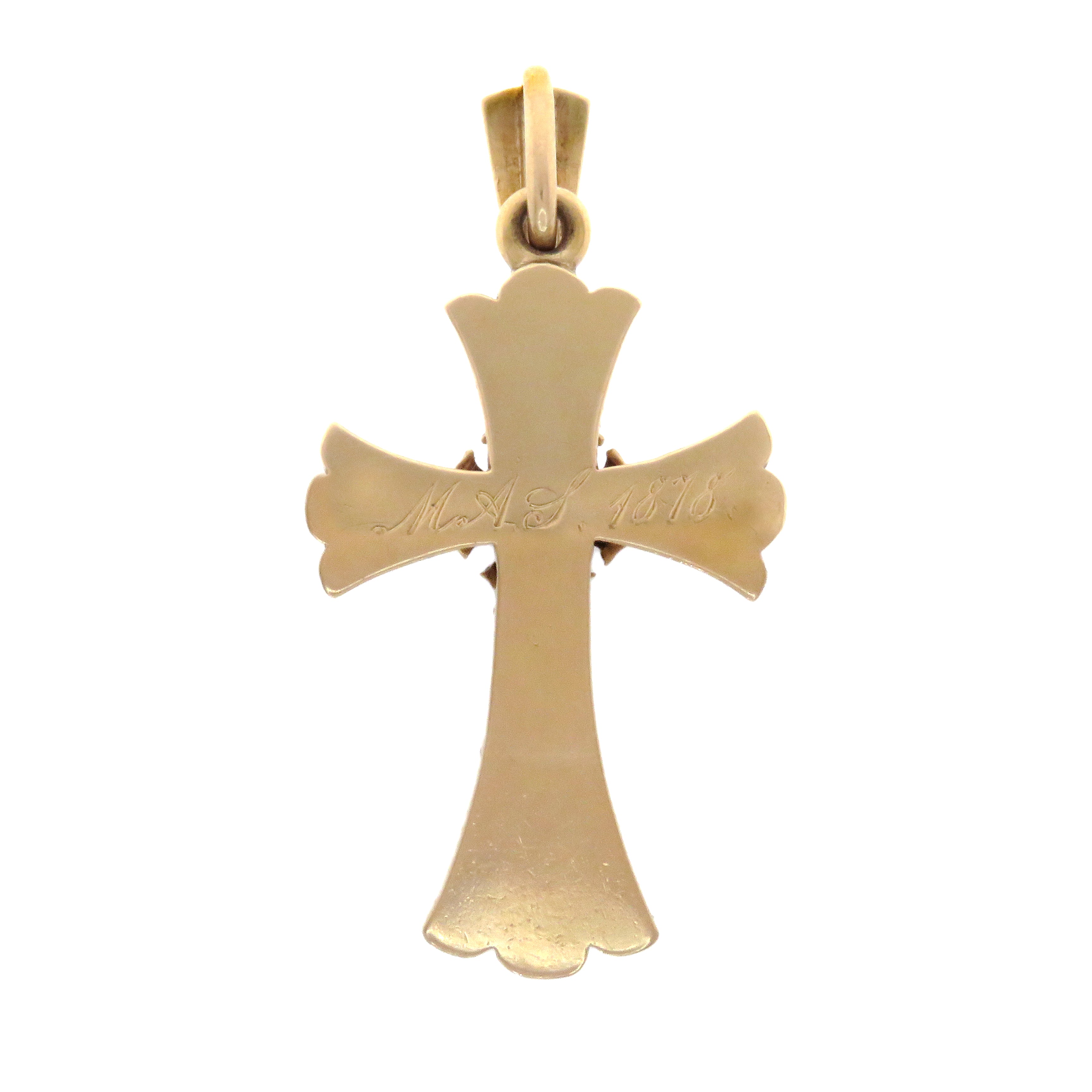Hold for D ⚡️14k Gold Victorian Cross Pendant