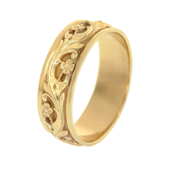 14ct Floral Band Circa 1950