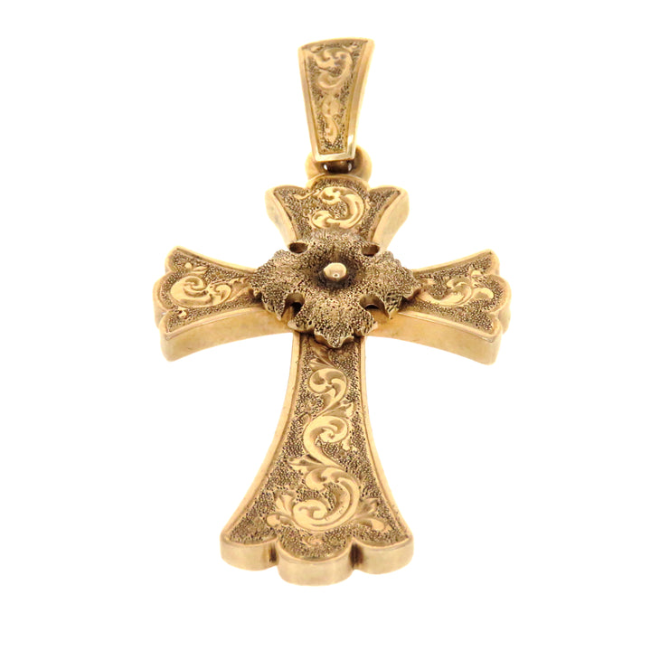 Hold for D ⚡️14k Gold Victorian Cross Pendant