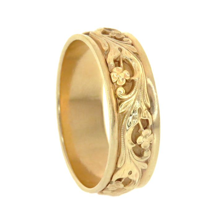 14ct Floral Band Circa 1950