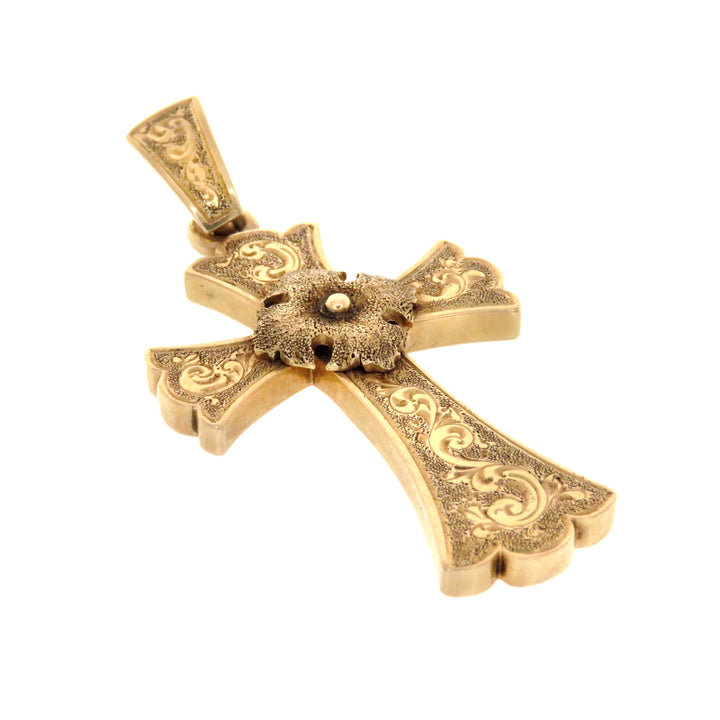 Hold for D ⚡️14k Gold Victorian Cross Pendant