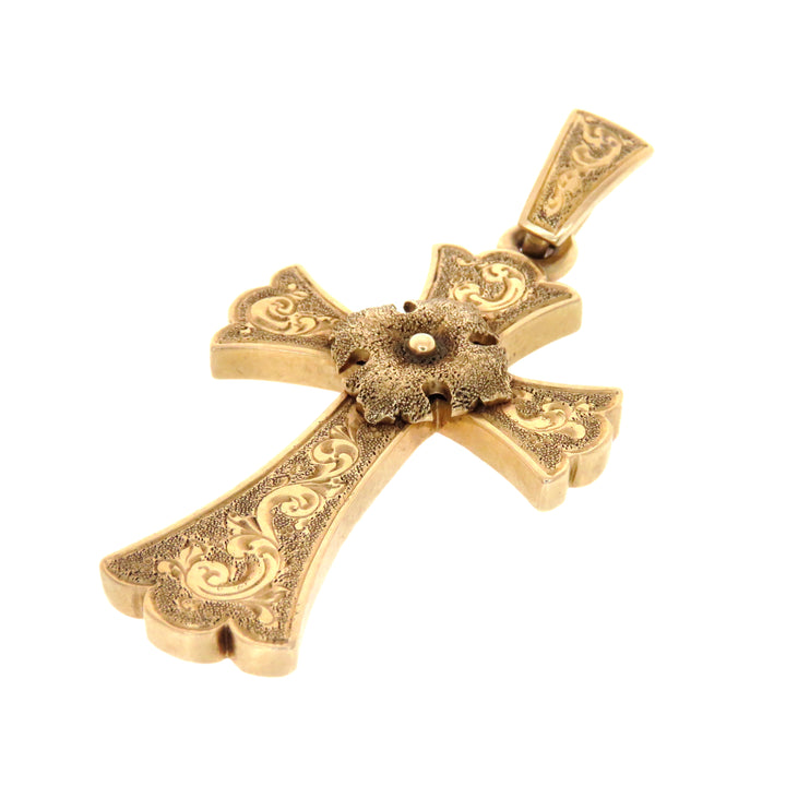 Hold for D ⚡️14k Gold Victorian Cross Pendant