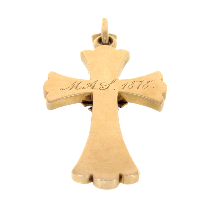 Hold for D ⚡️14k Gold Victorian Cross Pendant