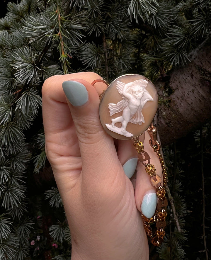 Delightful Victorian 9k Angel Cameo