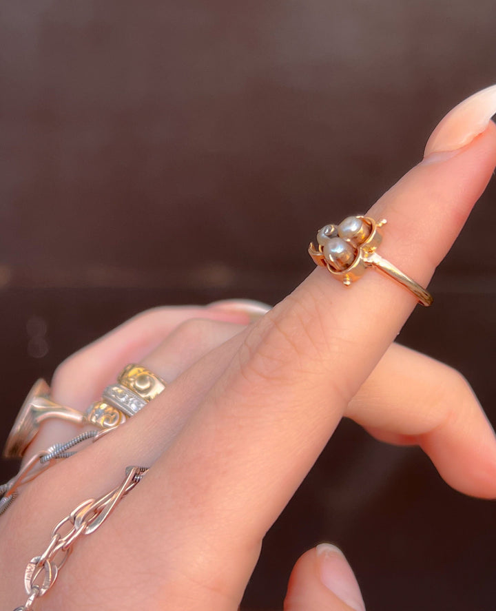 Delightful 14k Clover Ring