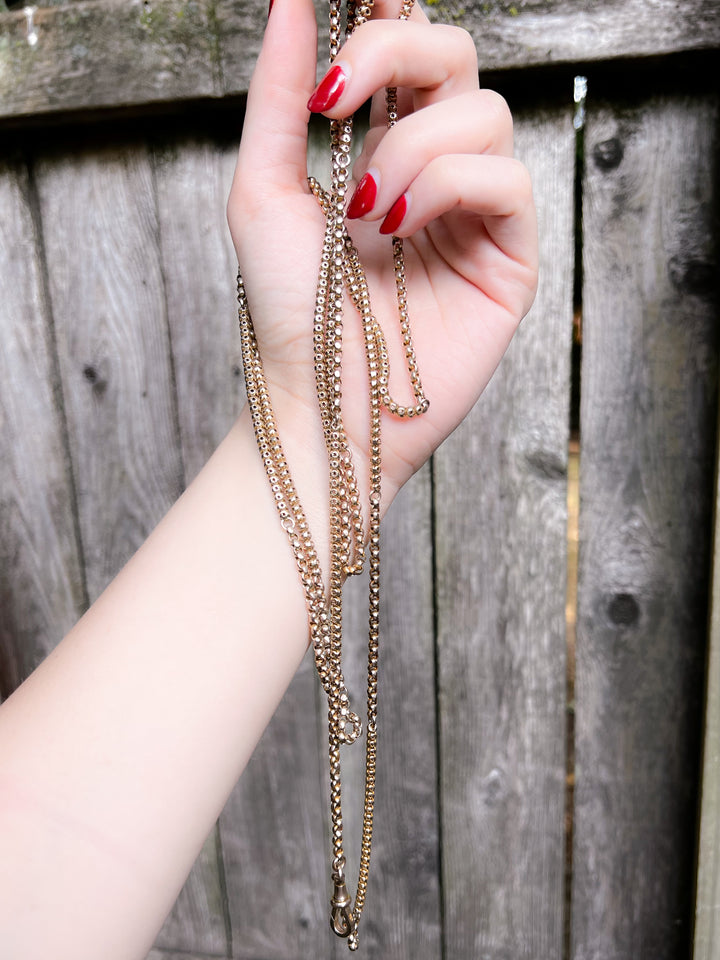 59" Star Patterned Long Guard Chain