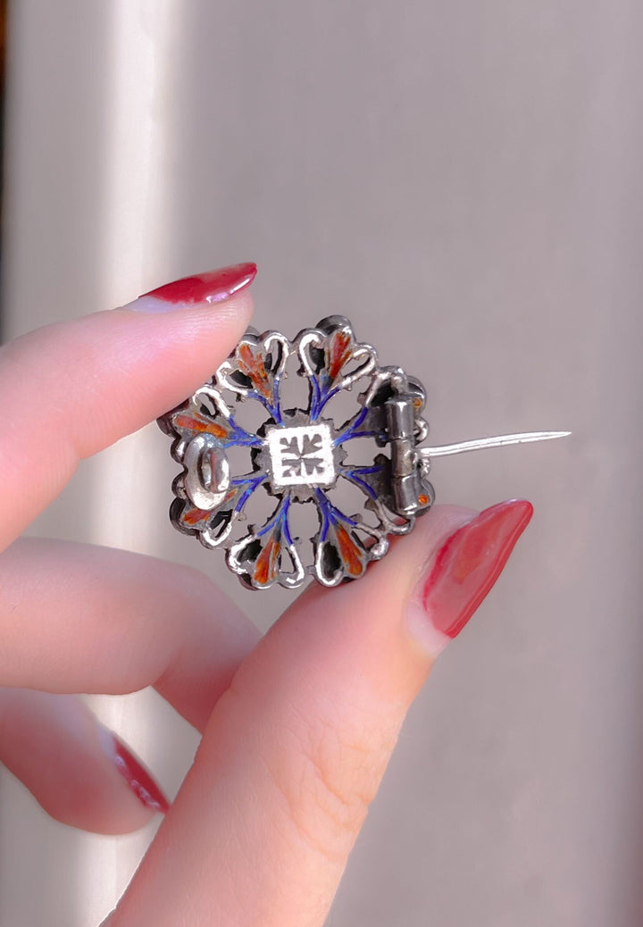 Stunning Sterling Silver Austro-Hungarian Brooch