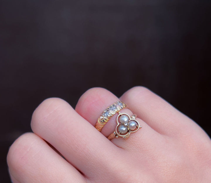 Delightful 14k Clover Ring