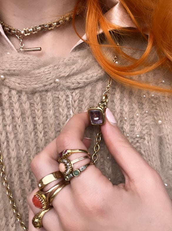 An Outstanding Foiled Amethyst Fob Circa 1820