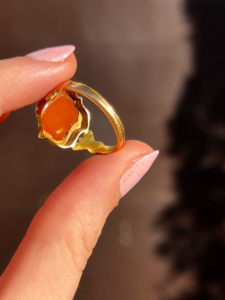 Notable Victorian Sardonyx Shield Ring