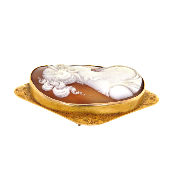 10k Victorian Cameo Brooch of Hera