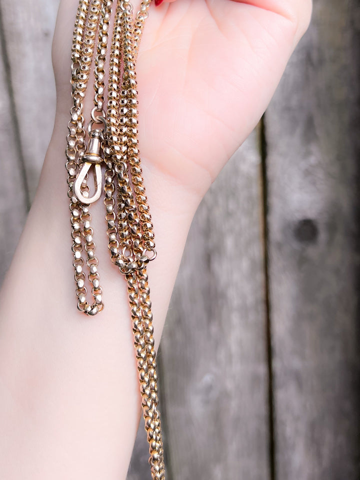 59" Star Patterned Long Guard Chain