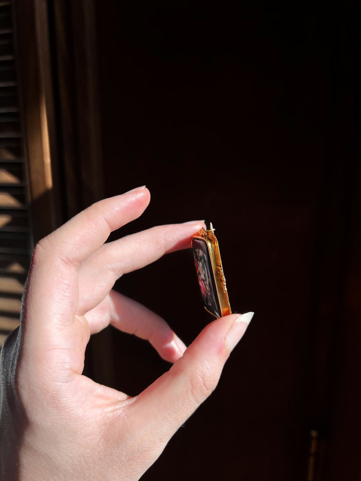 Extremely Special 18k Victorian Language of Flowers Brooch