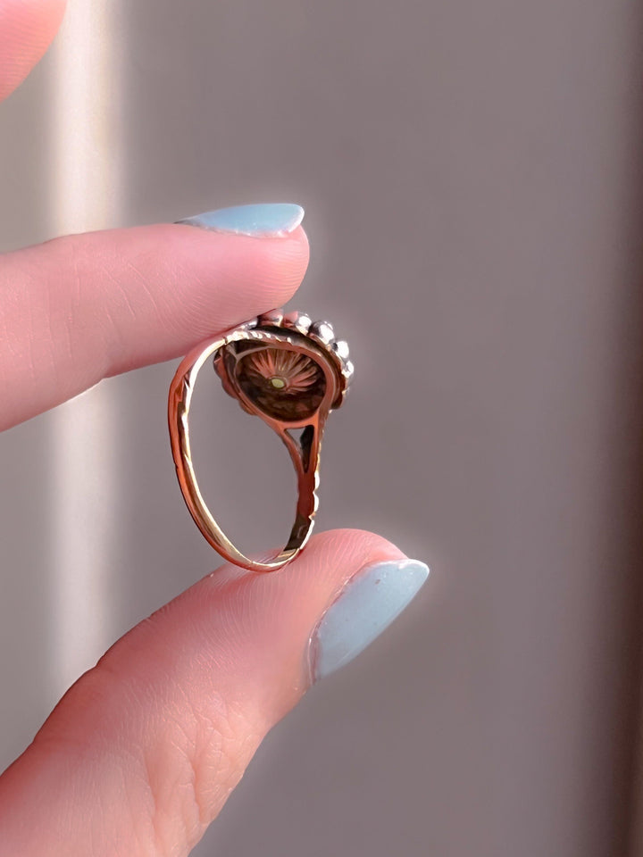 Stunning Late 19th Century Dutch Green Agate Intaglio Ring