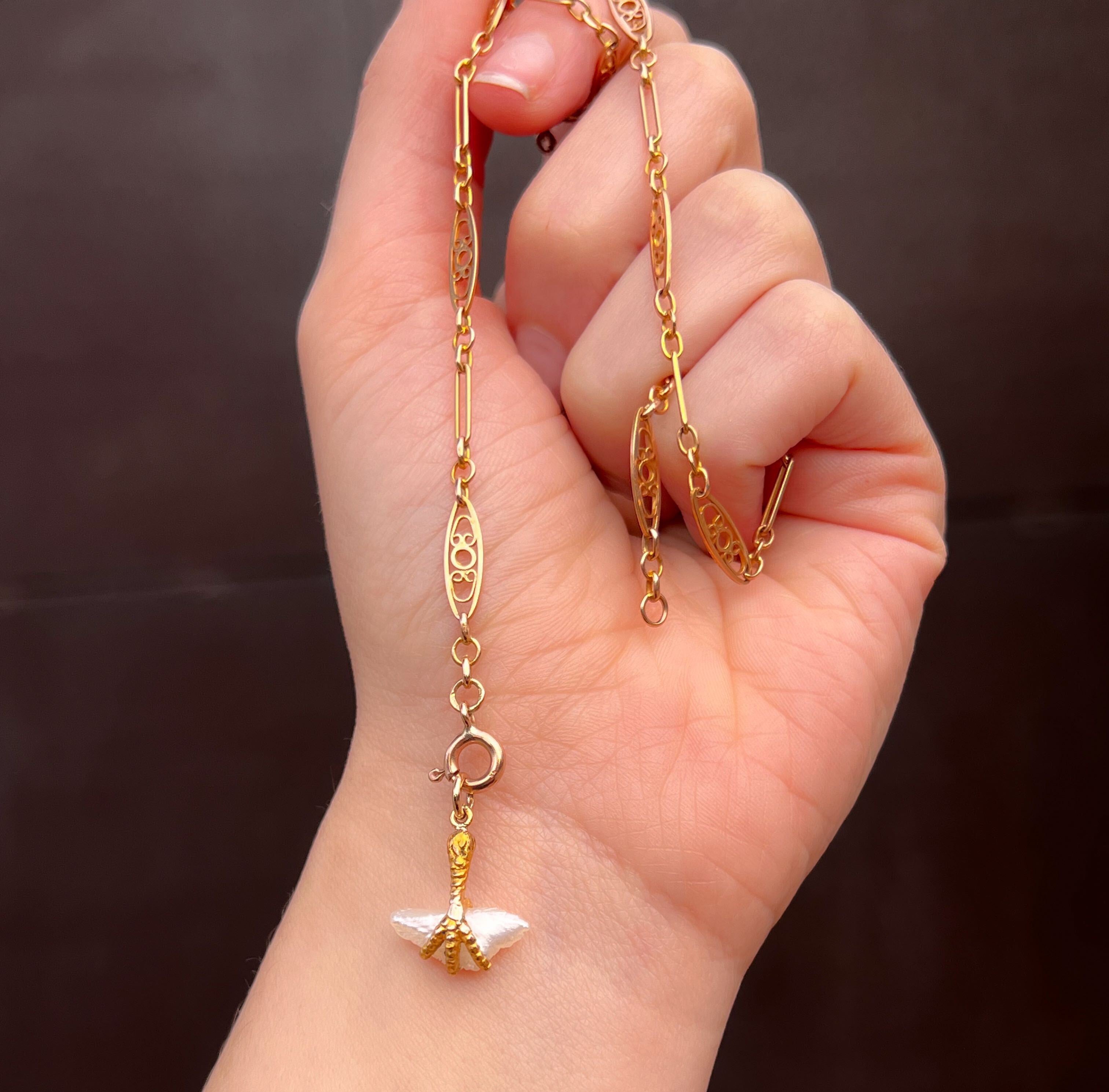 French 9ct Pink Gold Chain