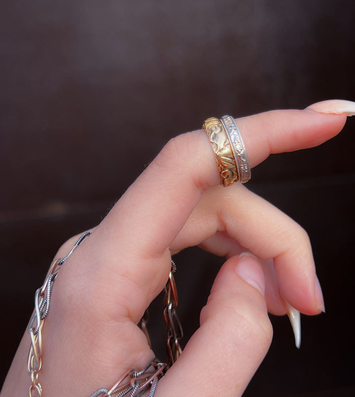 Superb Art Deco Platinum + Diamond Band