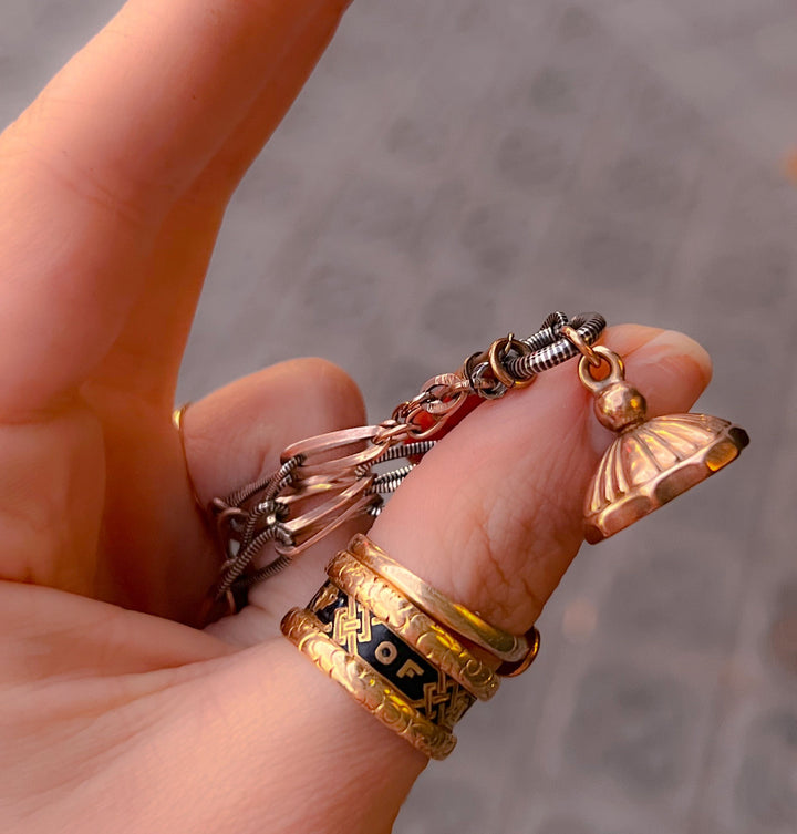 Georgian Foiled Citrine Fob in 9k
