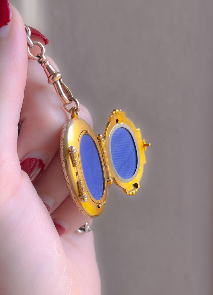 Rare 19th C Locket in 15k