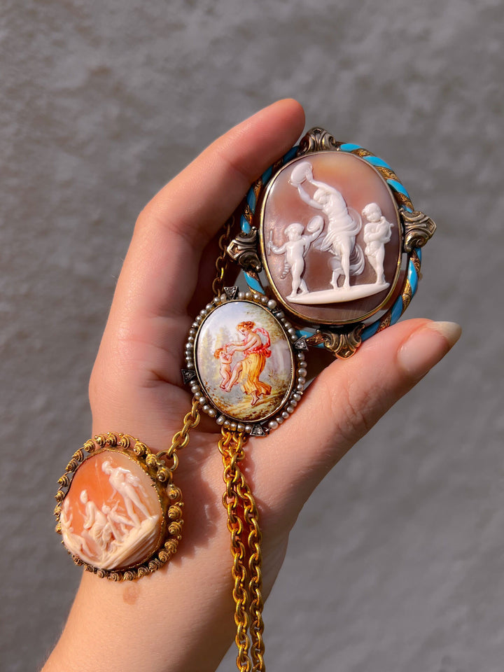 Rare Georgian Cameo of Mars + Venus at Vulcan’s Forgr