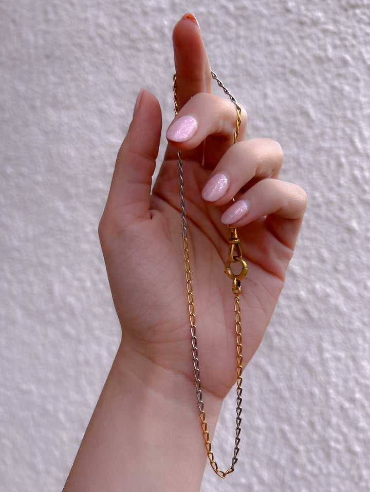 Superb Late 19th C French Watch Chain 18ct + Platinum