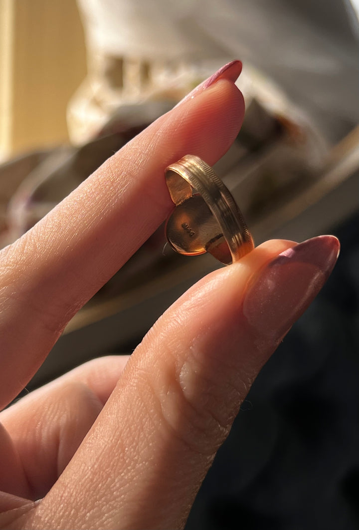 Victorian Egyptian Revival Carnelian Scarab Conversion Ring