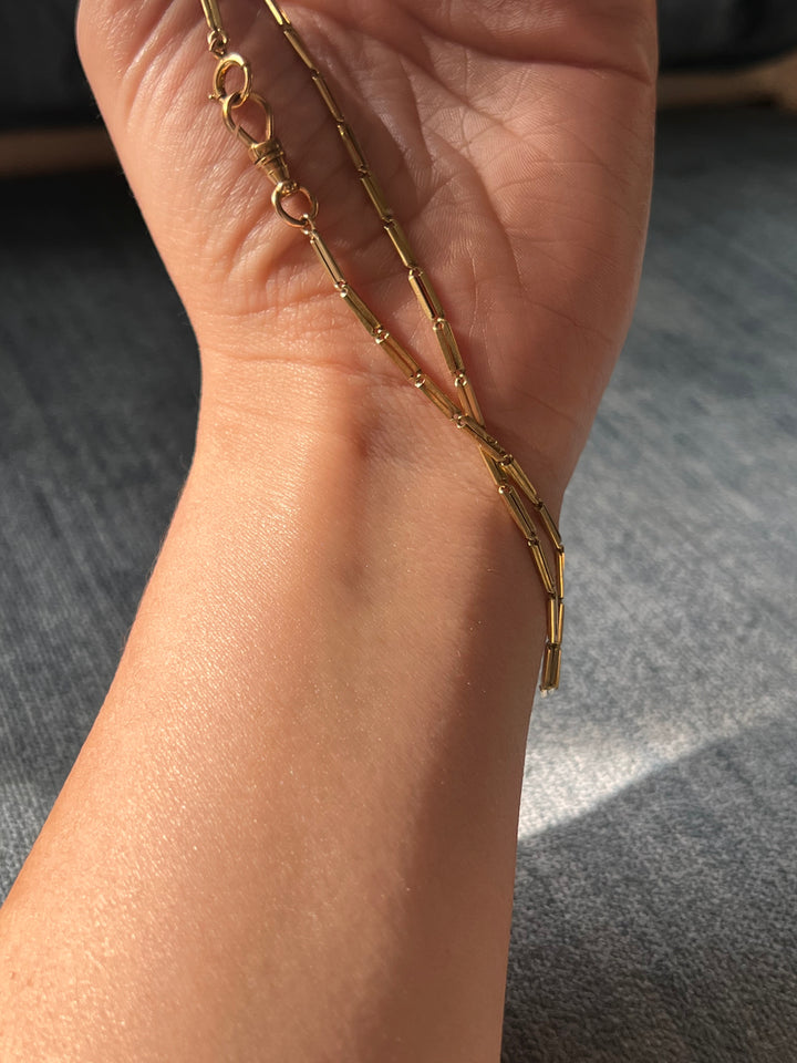 Gorgeous Turn of the Century 14k Yellow Gold Chain of 13"