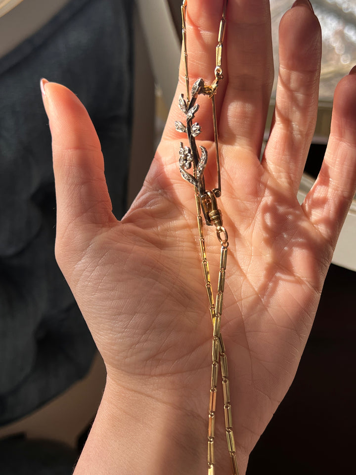 Gorgeous Turn of the Century 14k Yellow Gold Chain of 13"