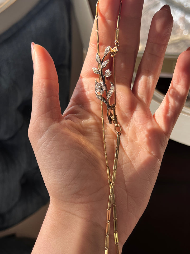 Gorgeous Turn of the Century 14k Yellow Gold Chain of 13"