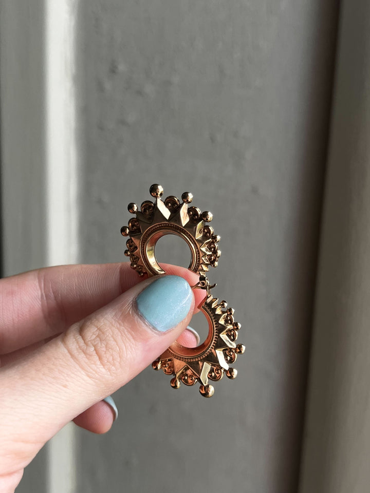 14k Vintage Hoops Circa 1940