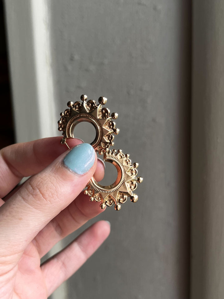 14k Vintage Hoops Circa 1940