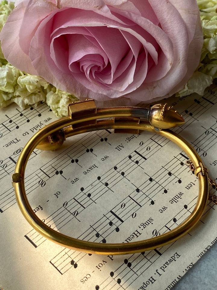 15k Etruscan Revival Bangle ATTR Castellani