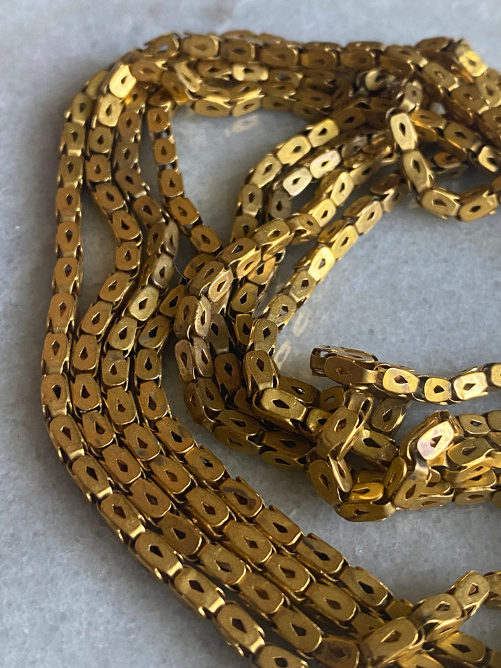 55" Pinchbeck Box Chain Circa 1840