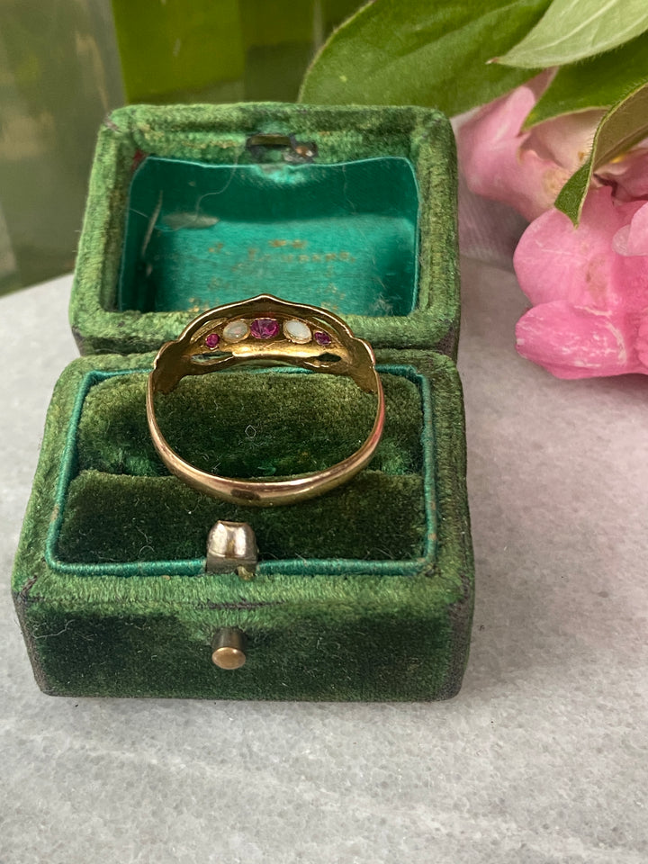 Opal ad Pink Paste Ring
