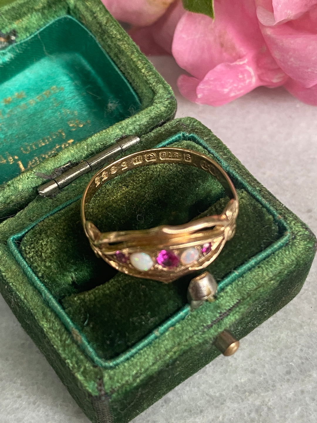 Opal ad Pink Paste Ring