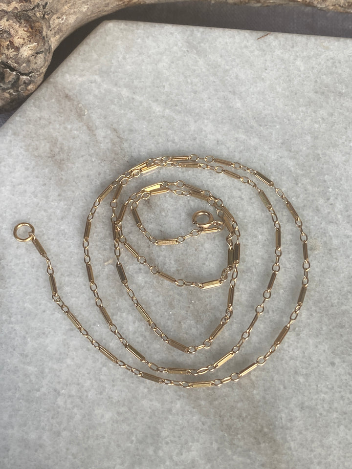 14k Bar Chain