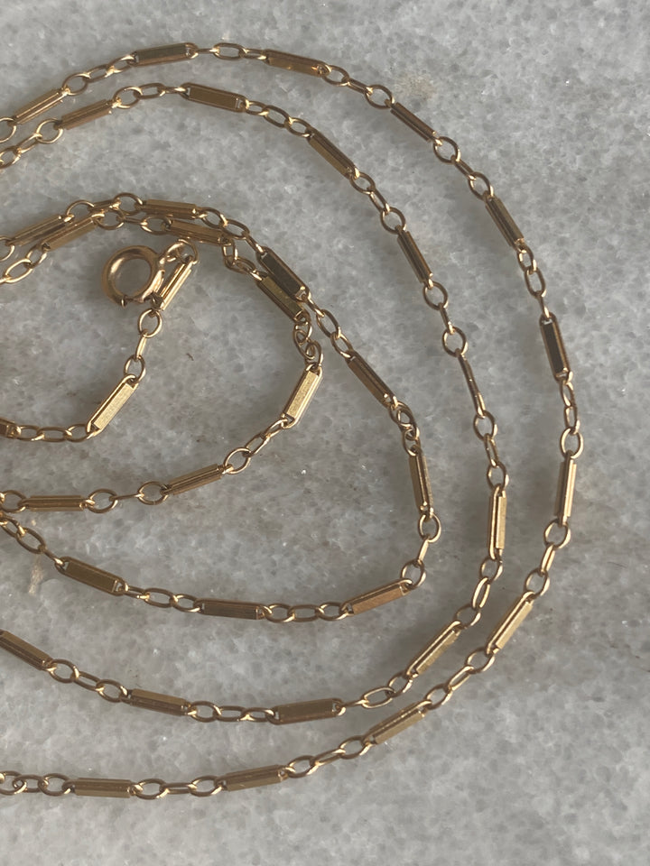 14k Bar Chain