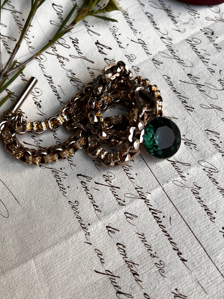 Massive Georgian 'Emerald' Paste Conversion Pendant