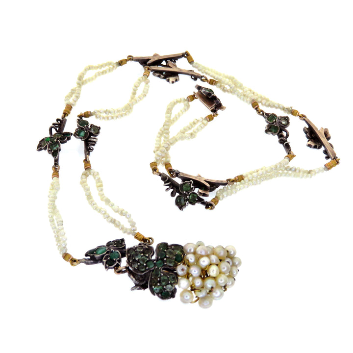 18k Italian Grapevine Necklace