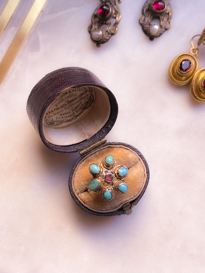 Stunning Vermeille Silver and 12k Austro-Hungarian Conversion Ring