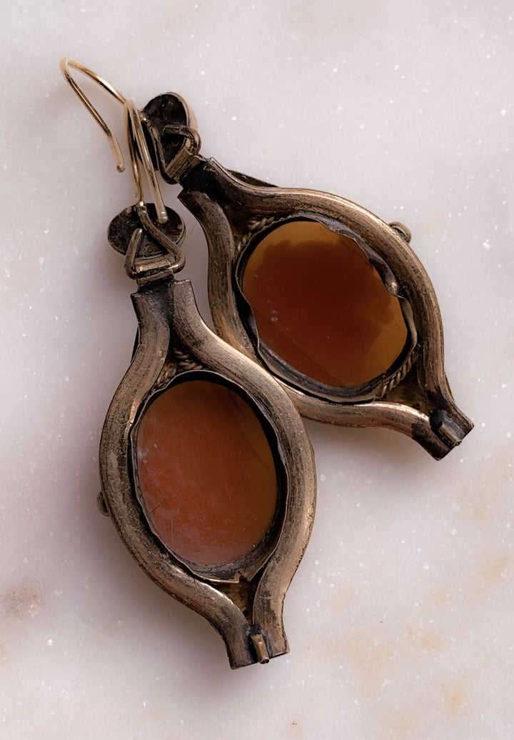 Special Pair of Gold-Filled Victorian American Earrings