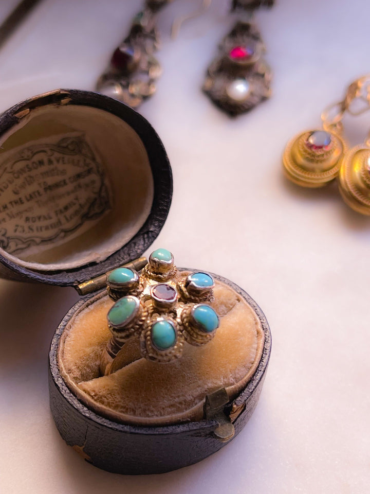 Stunning Vermeille Silver and 12k Austro-Hungarian Conversion Ring