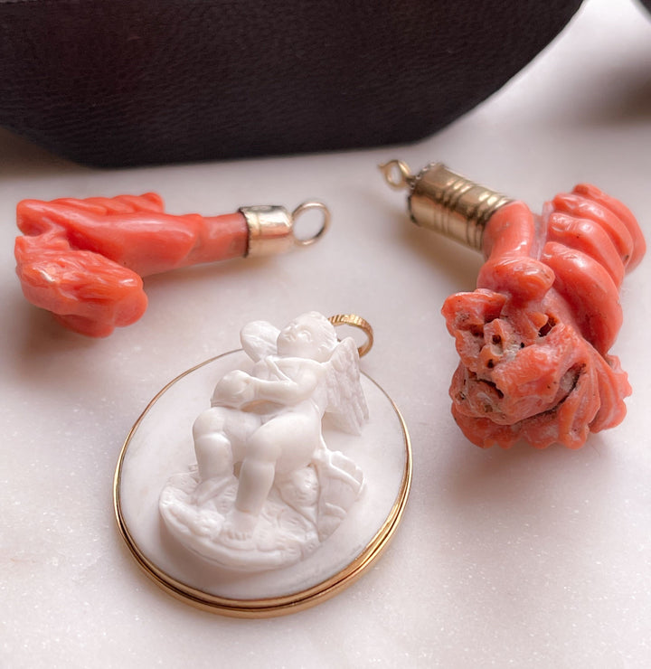 White Lava Cupid in 14k