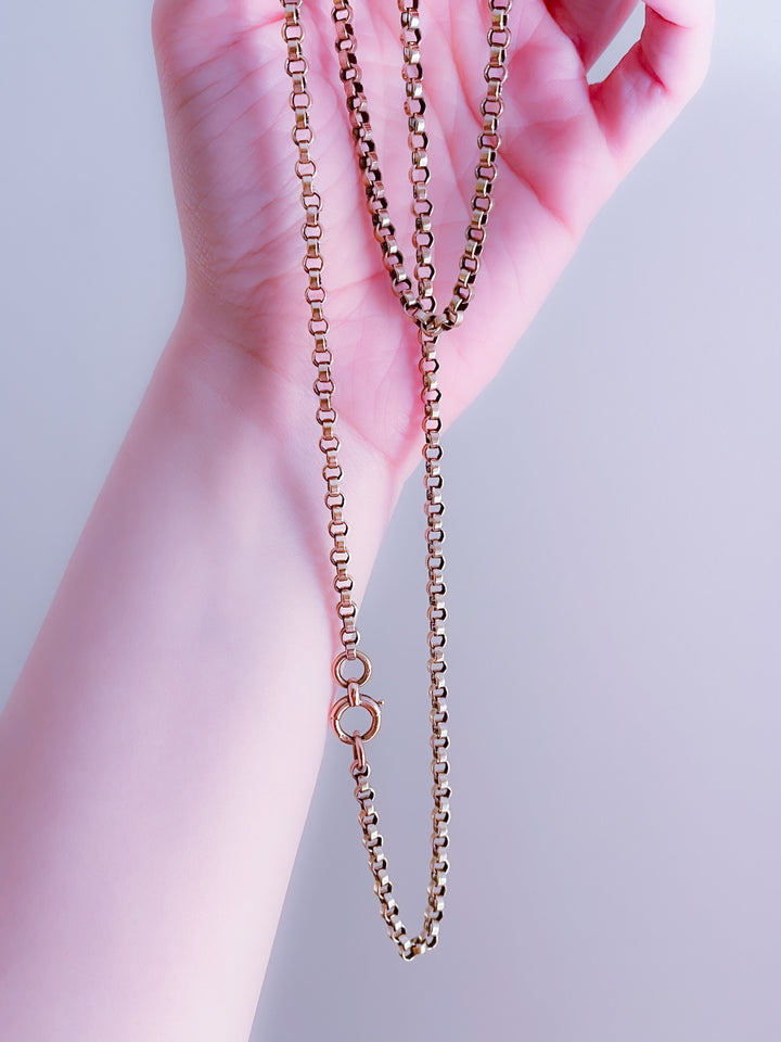 Stunning Rollo 9k Pink Gold Chain